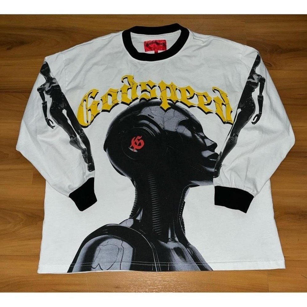 Mens GODSPEED Alexa Long Sleeve Crewneck Top Shirt‎
